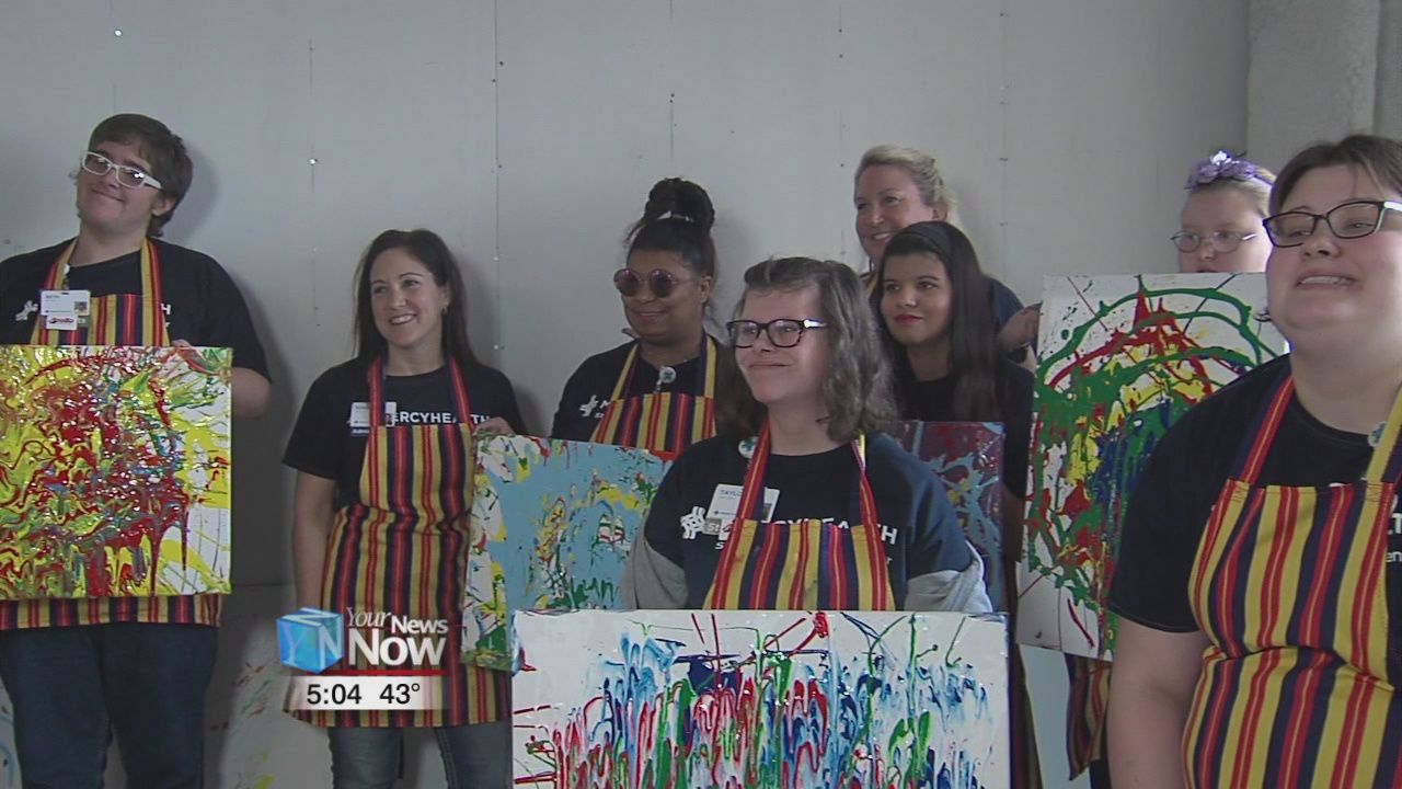 Mercy Health-St. Rita's 'goes blue' with art event